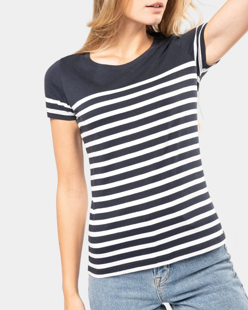 T-shirt marinara girocollo donna da personalizzare - 7