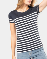 T-shirt marinara girocollo donna da personalizzare - 7