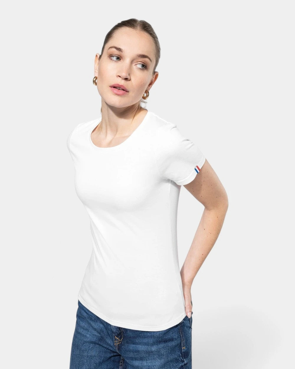 T-shirt da donna prodotta in Francia personalizzabile - 1