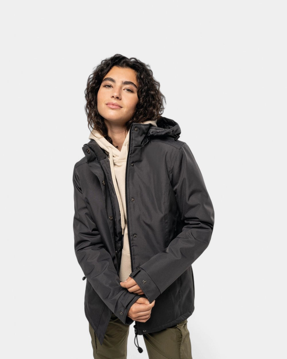 Parka con cappuccio da donna da personalizzare