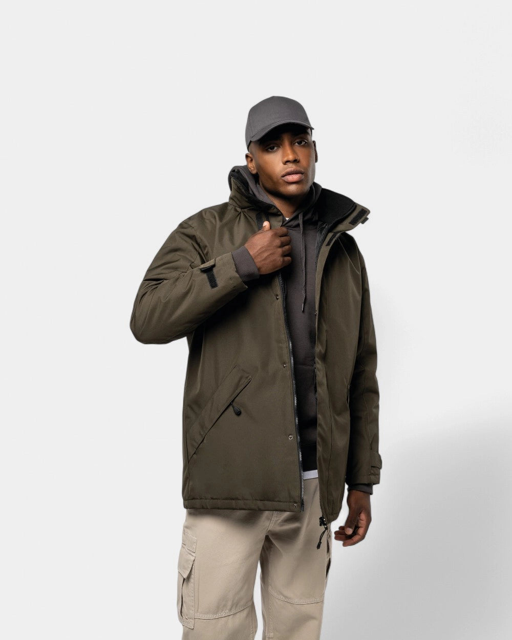 Parka con cappuccio uomo da personalizzare - 3