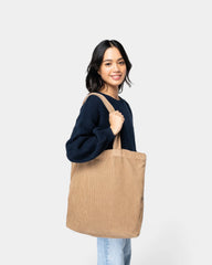Borsa délavé in velluto a coste da personalizzare