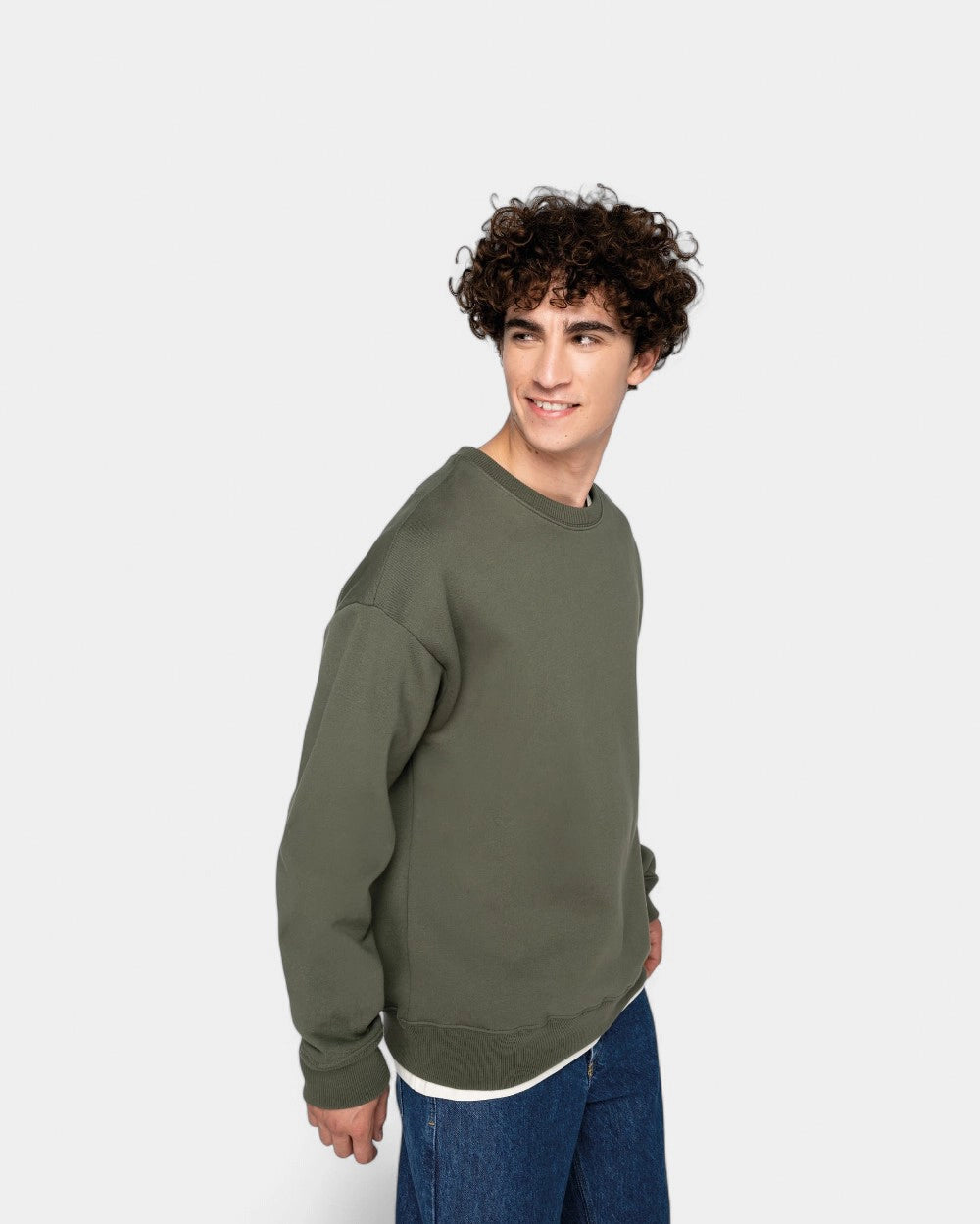 Felpa girocollo oversize unisex da personalizzare - 1