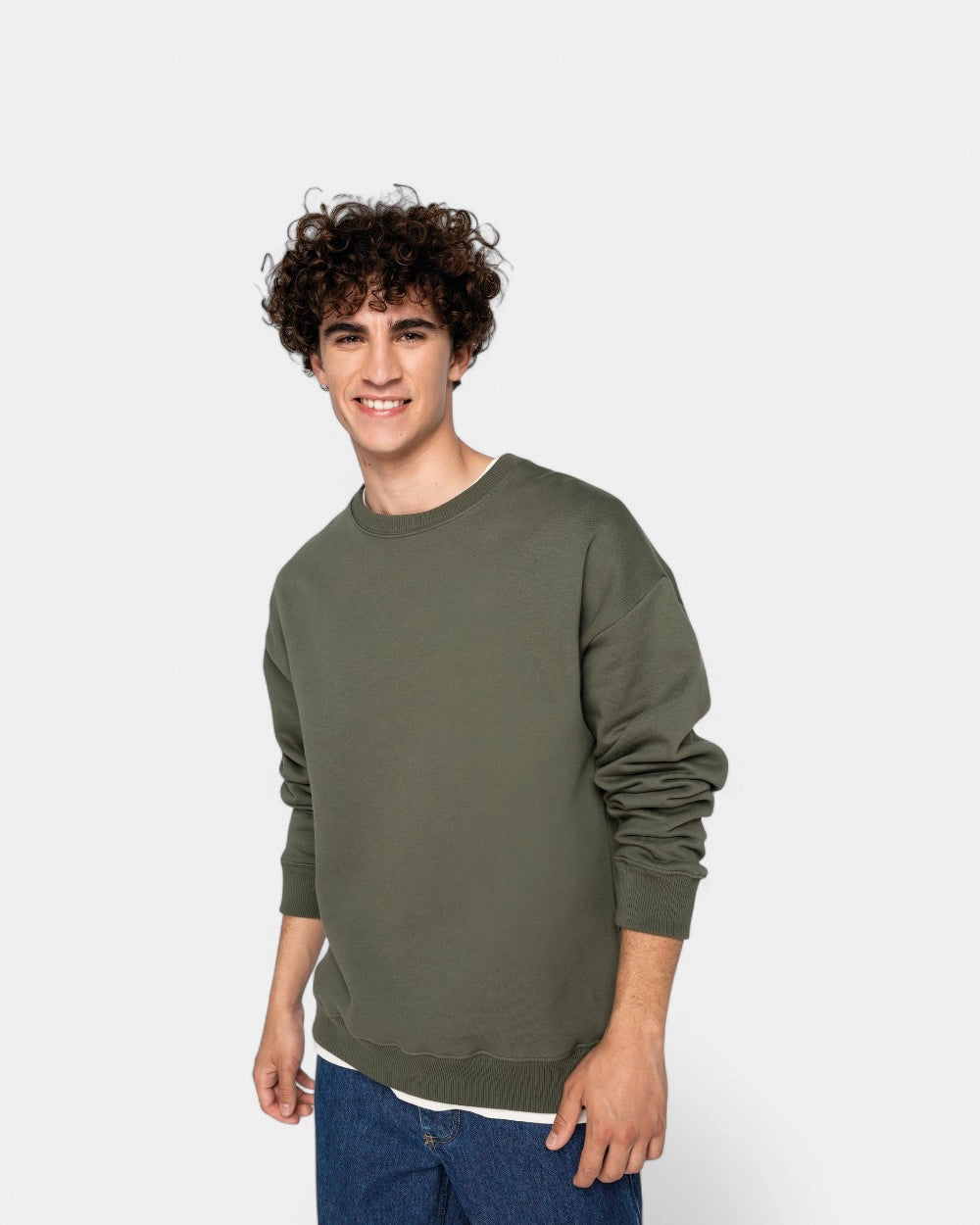 Felpa girocollo oversize unisex da personalizzare