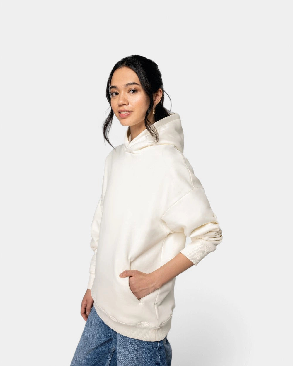 Felpa con cappuccio oversize unisex da personalizzare - 1