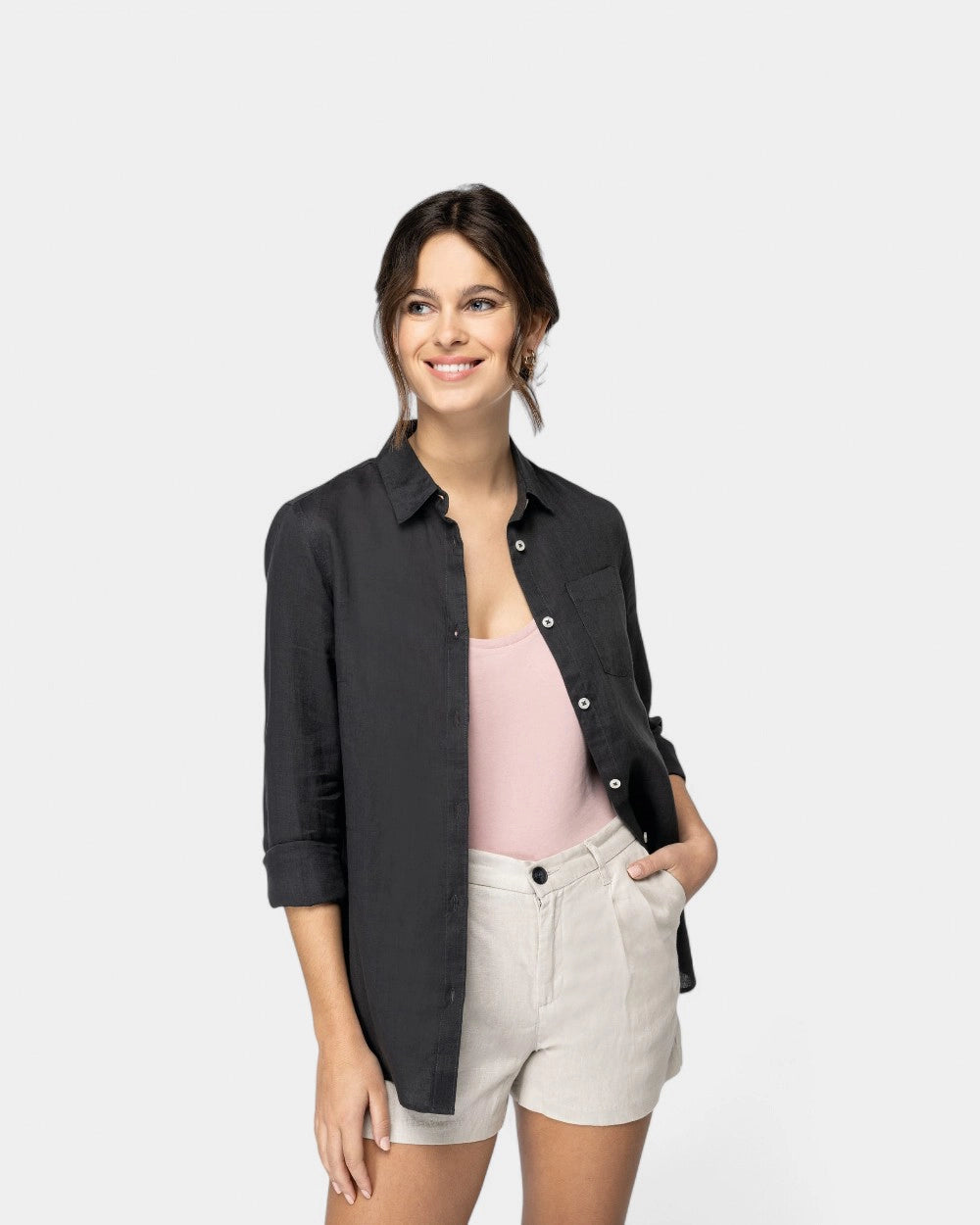 Camicia in lino donna da personalizzare - 1