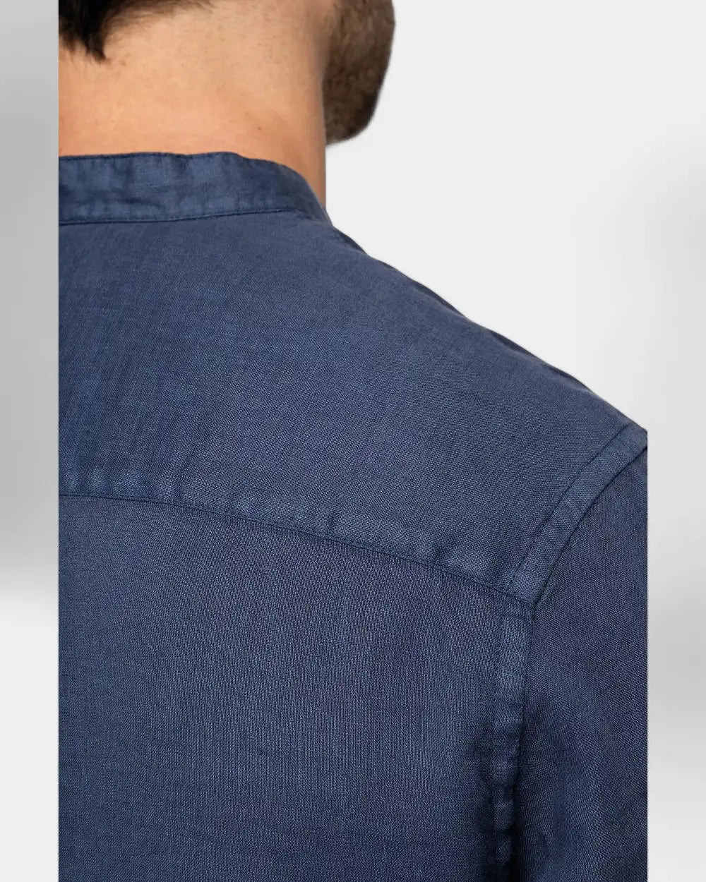 Camicia con collo Mao délavé uomo da personalizzare - 4