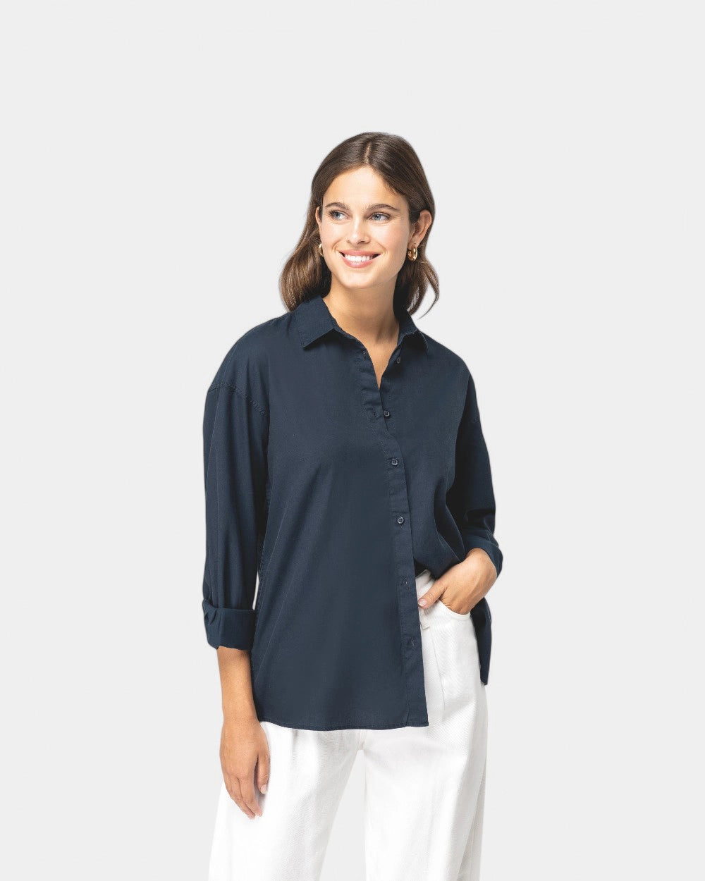 Camicia in lyocell donna da personalizzare