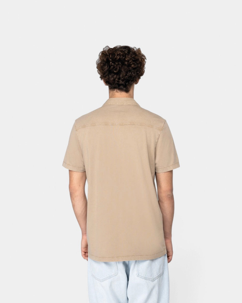 Camicia délavé maniche corte uomo da personalizzare - 2