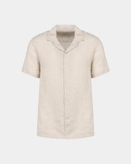 Camicia con collo bowling in lino uomo da personalizzare - 6