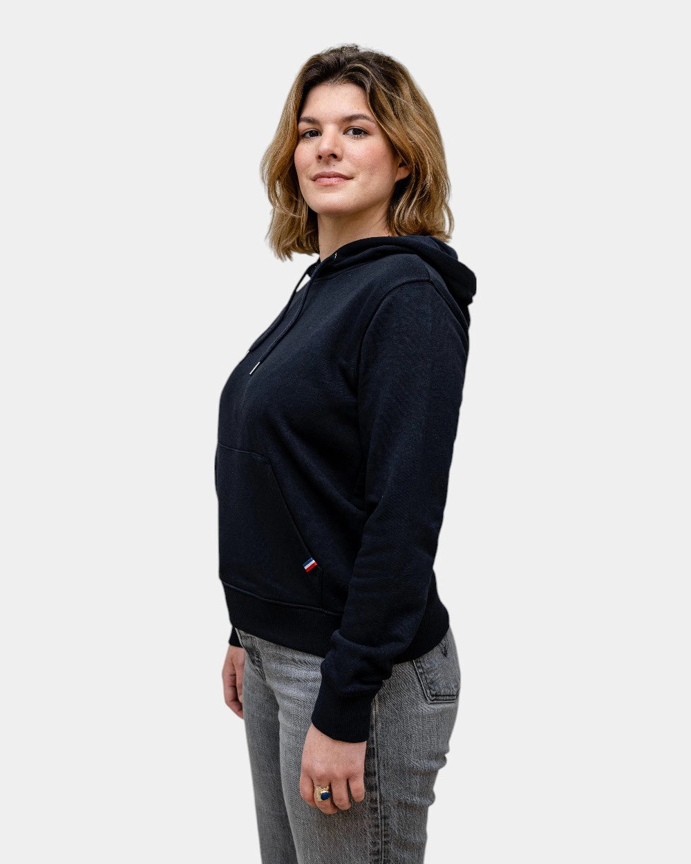 Felpa con cappuccio da donna Made in France personalizzabile