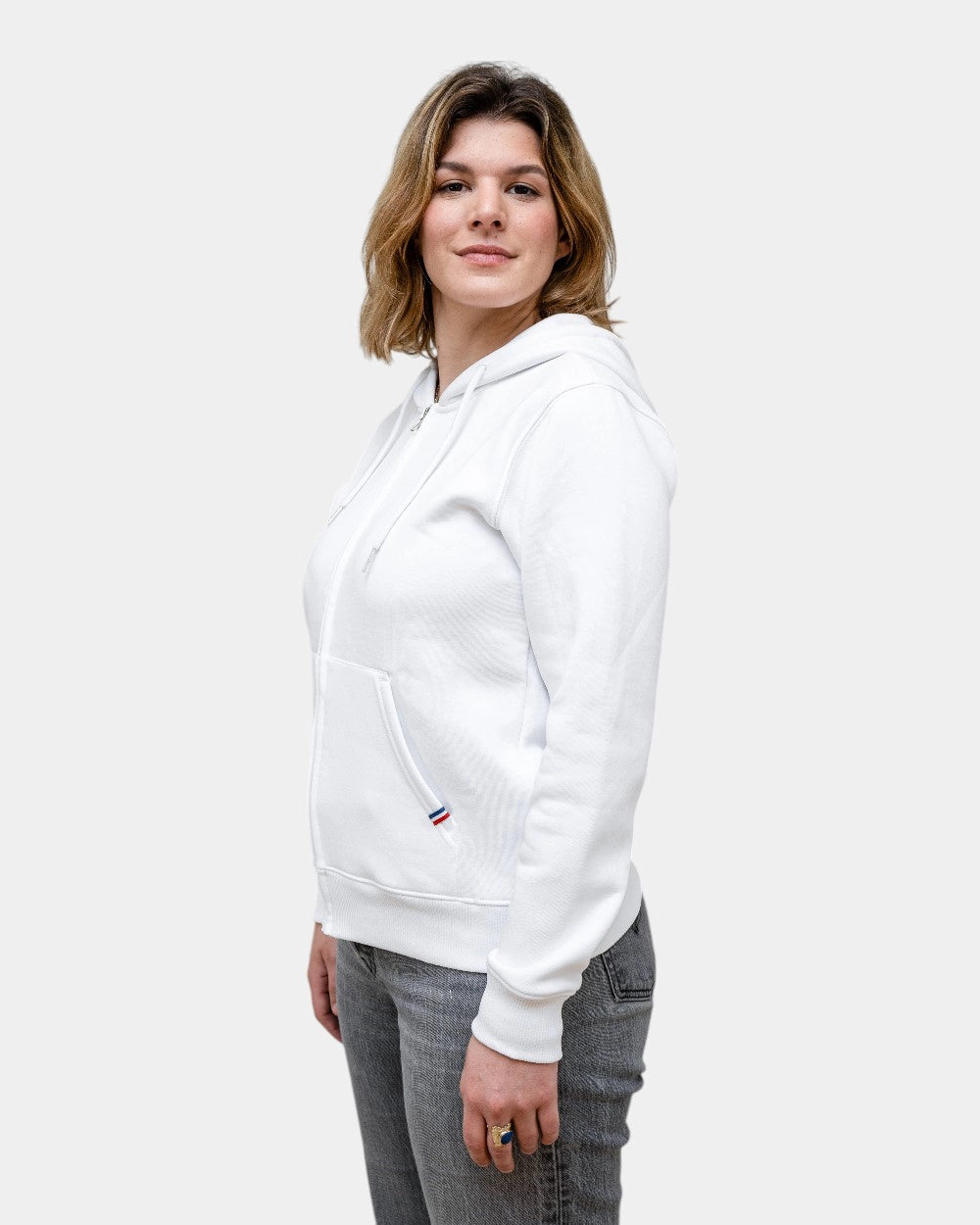 Hoodie donna in pile con zip da personalizzare - 1