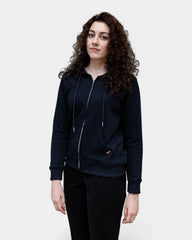 Hoodie donna Made in France con zip da personalizzare
