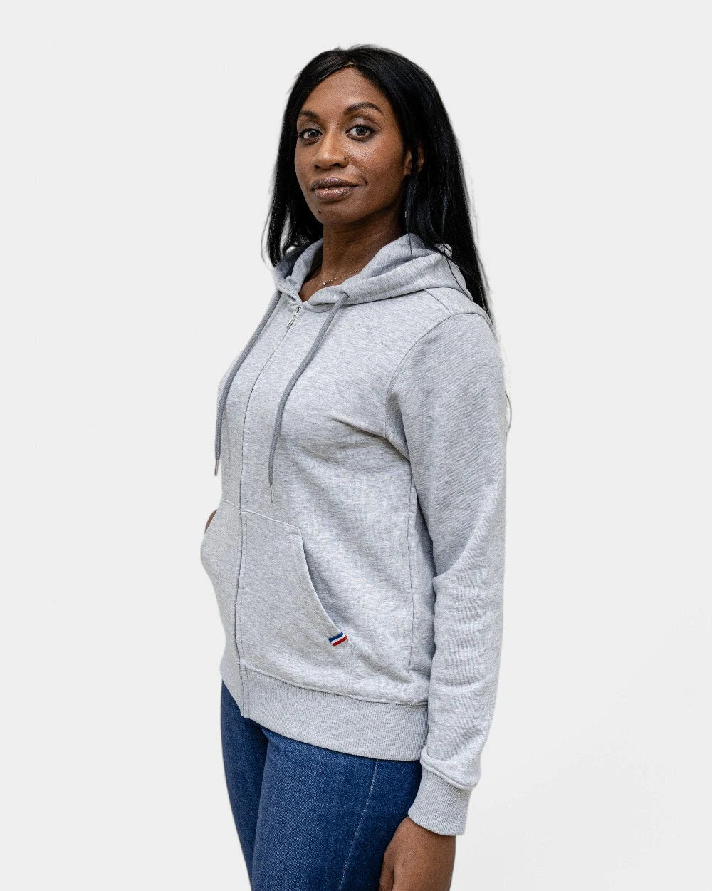 Hoodie donna Made in France con zip da personalizzare - 8