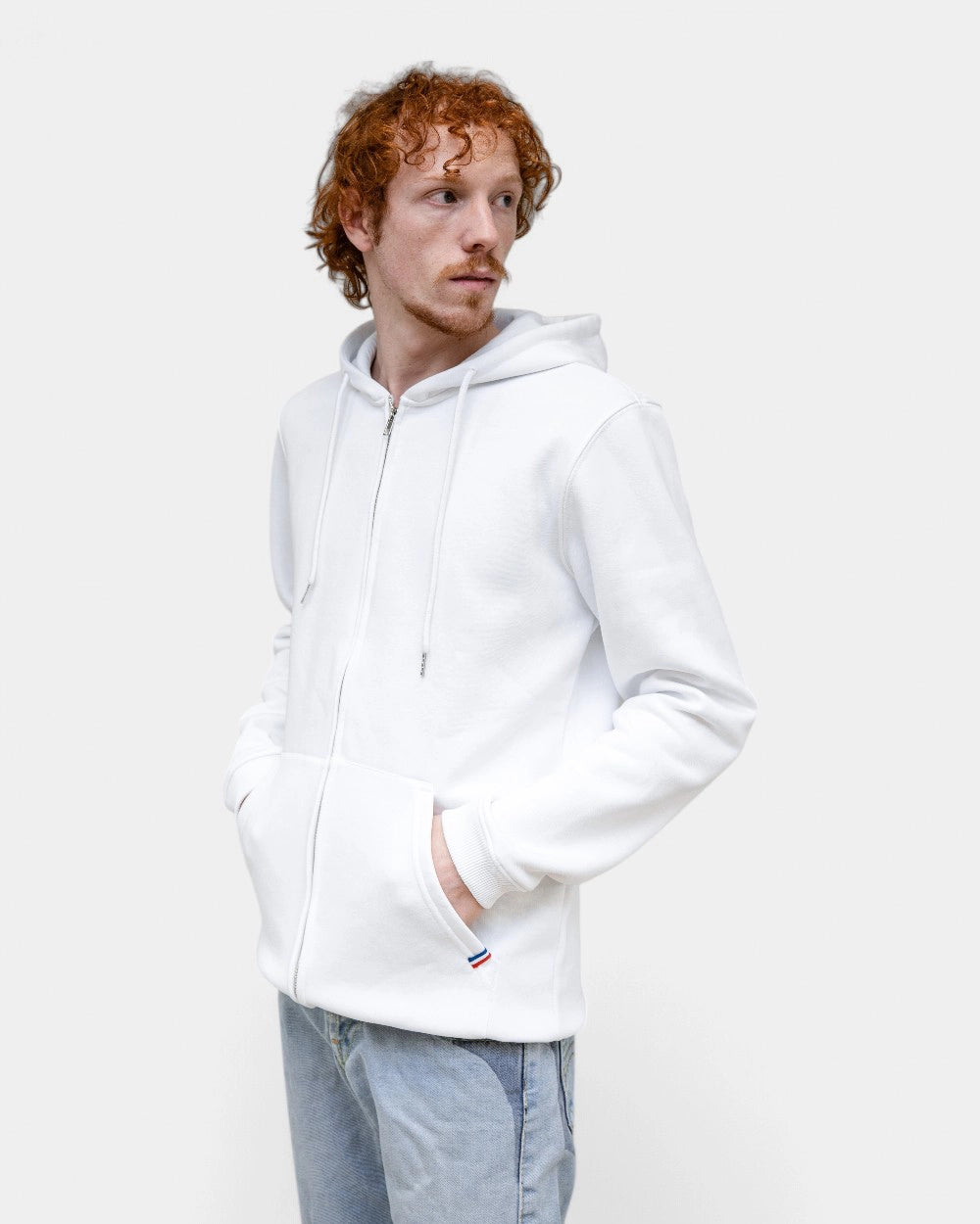 Felpa con zip da uomo Made in France da personalizzare - 1