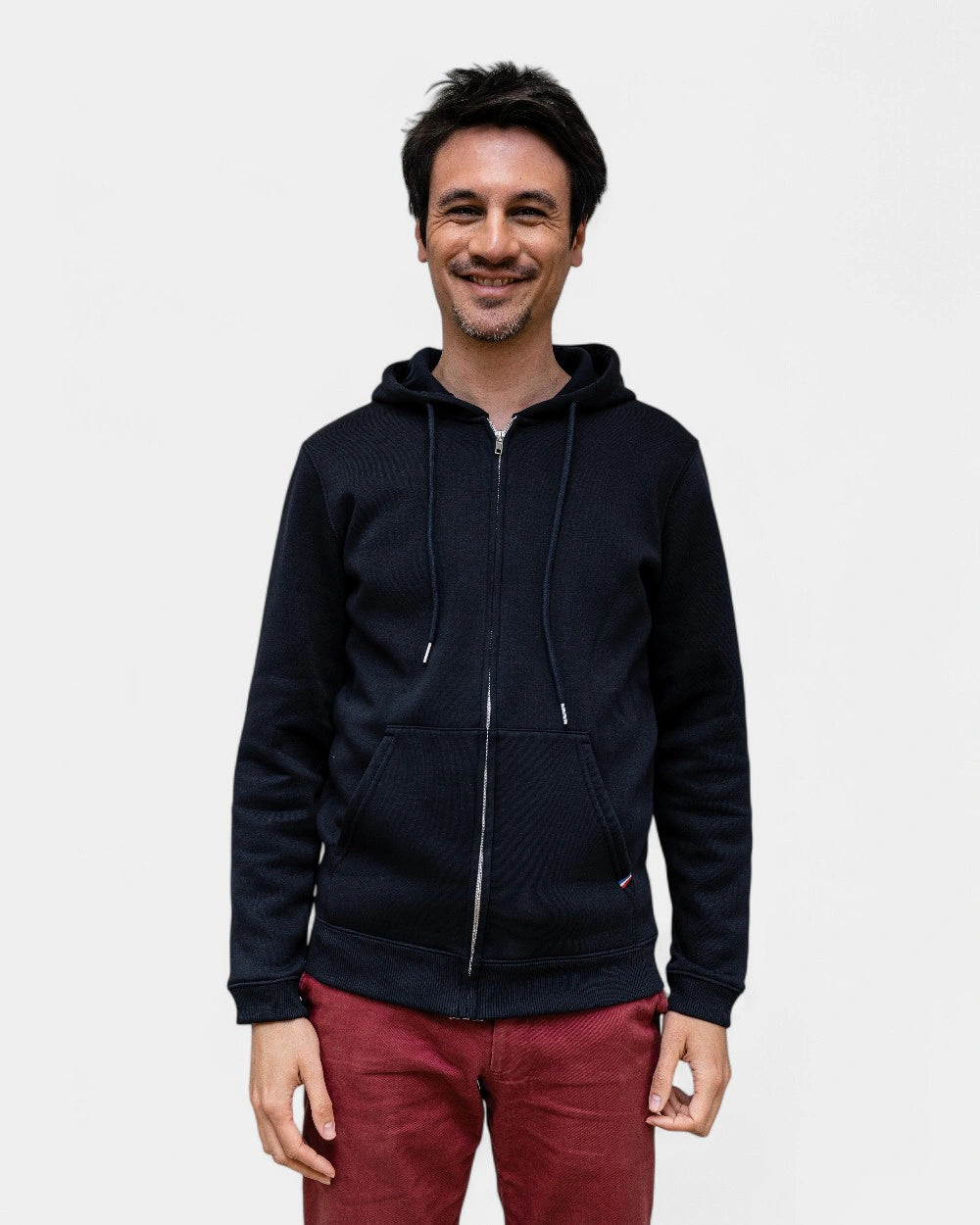 Felpa con zip da uomo Made in France da personalizzare - 9