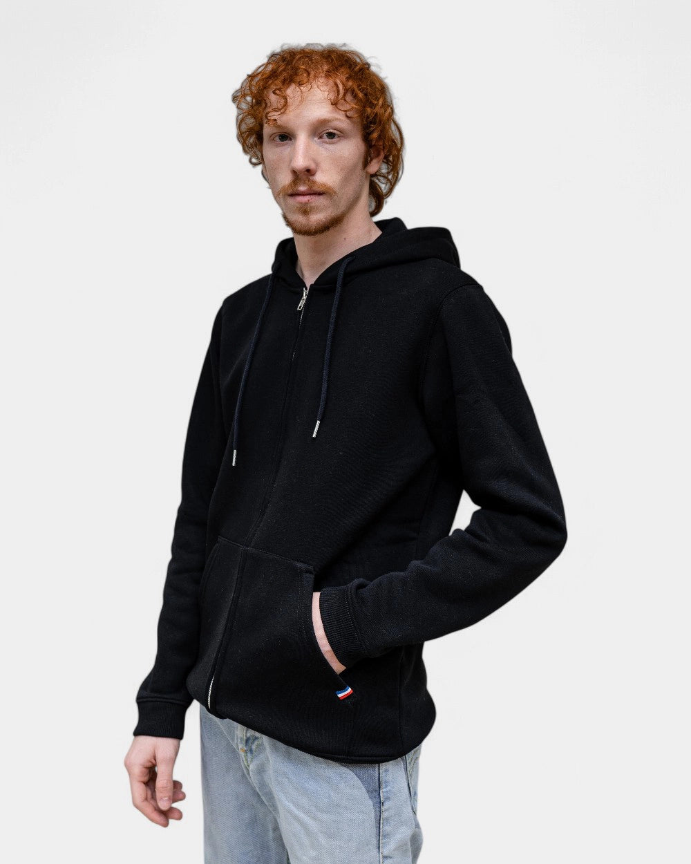 Felpa con zip da uomo Made in France da personalizzare - 12