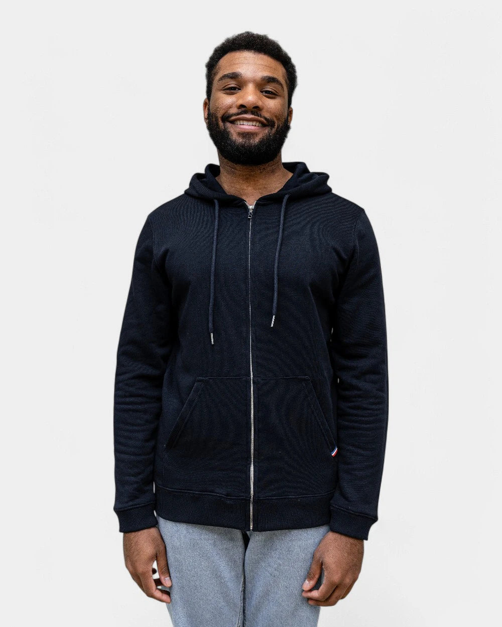 Hoodie uomo Made in France con zip da personalizzare - 8