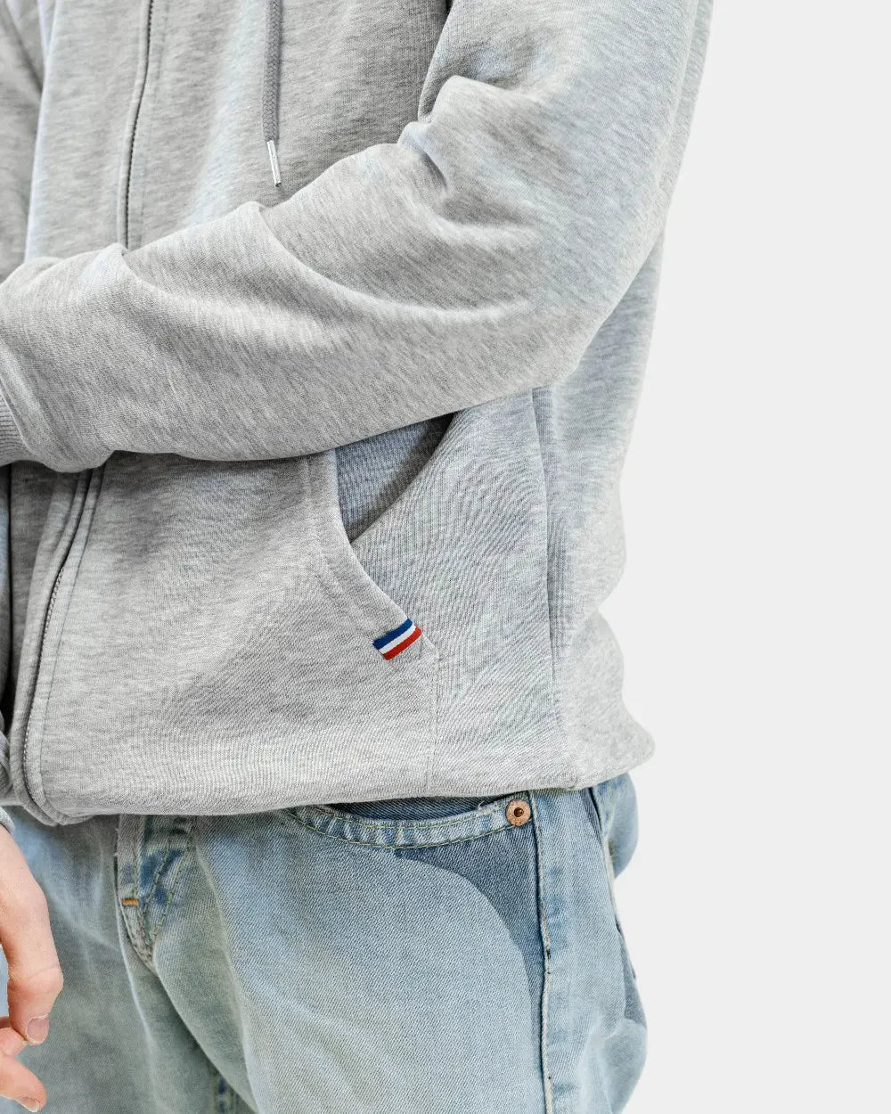 Hoodie uomo Made in France con zip da personalizzare - 13