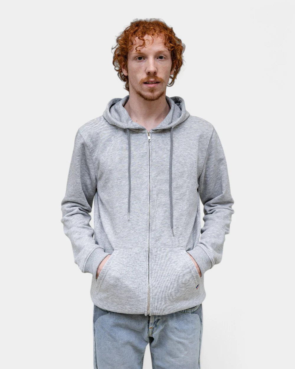 Hoodie uomo Made in France con zip da personalizzare