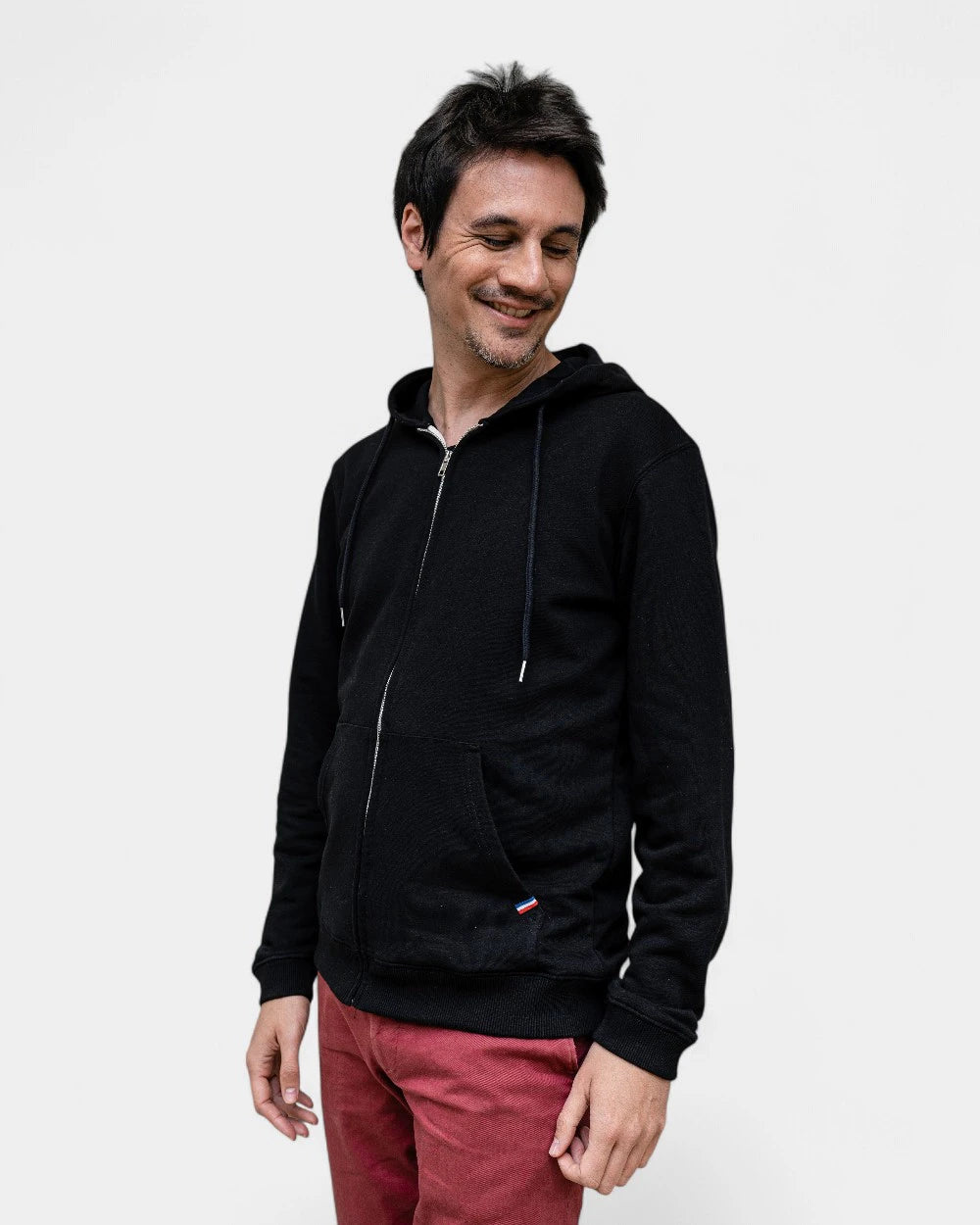 Hoodie uomo Made in France con zip da personalizzare - 15