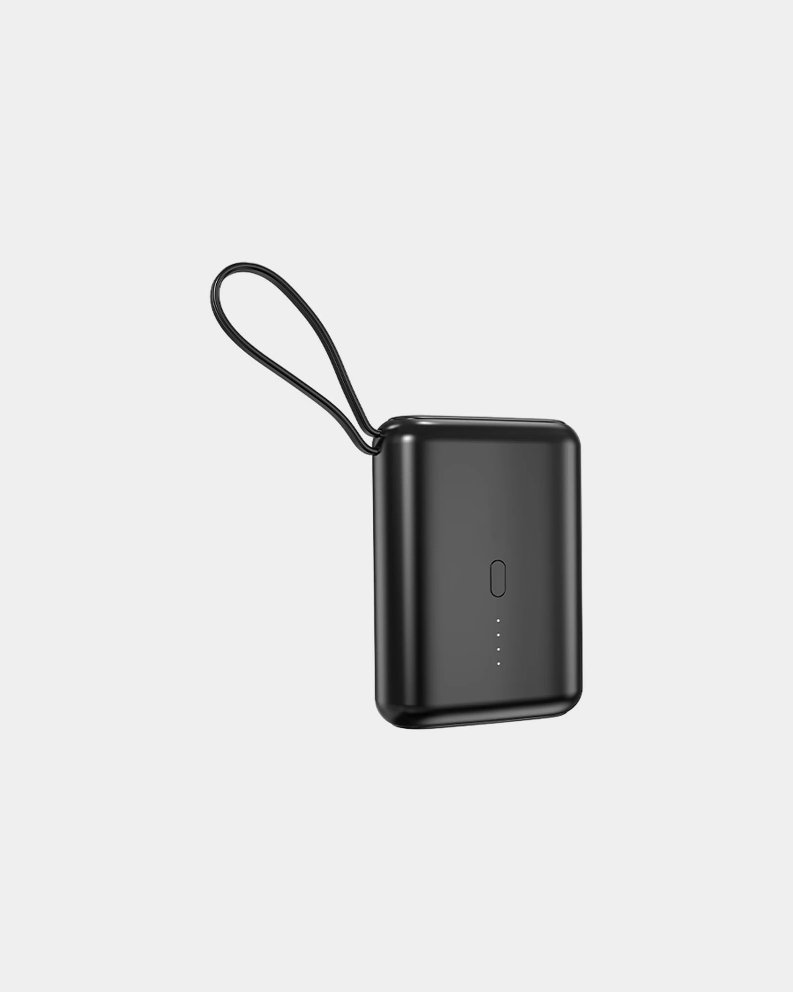 Power bank 10.000 mAh cavi integrati da personalizzare - Nero