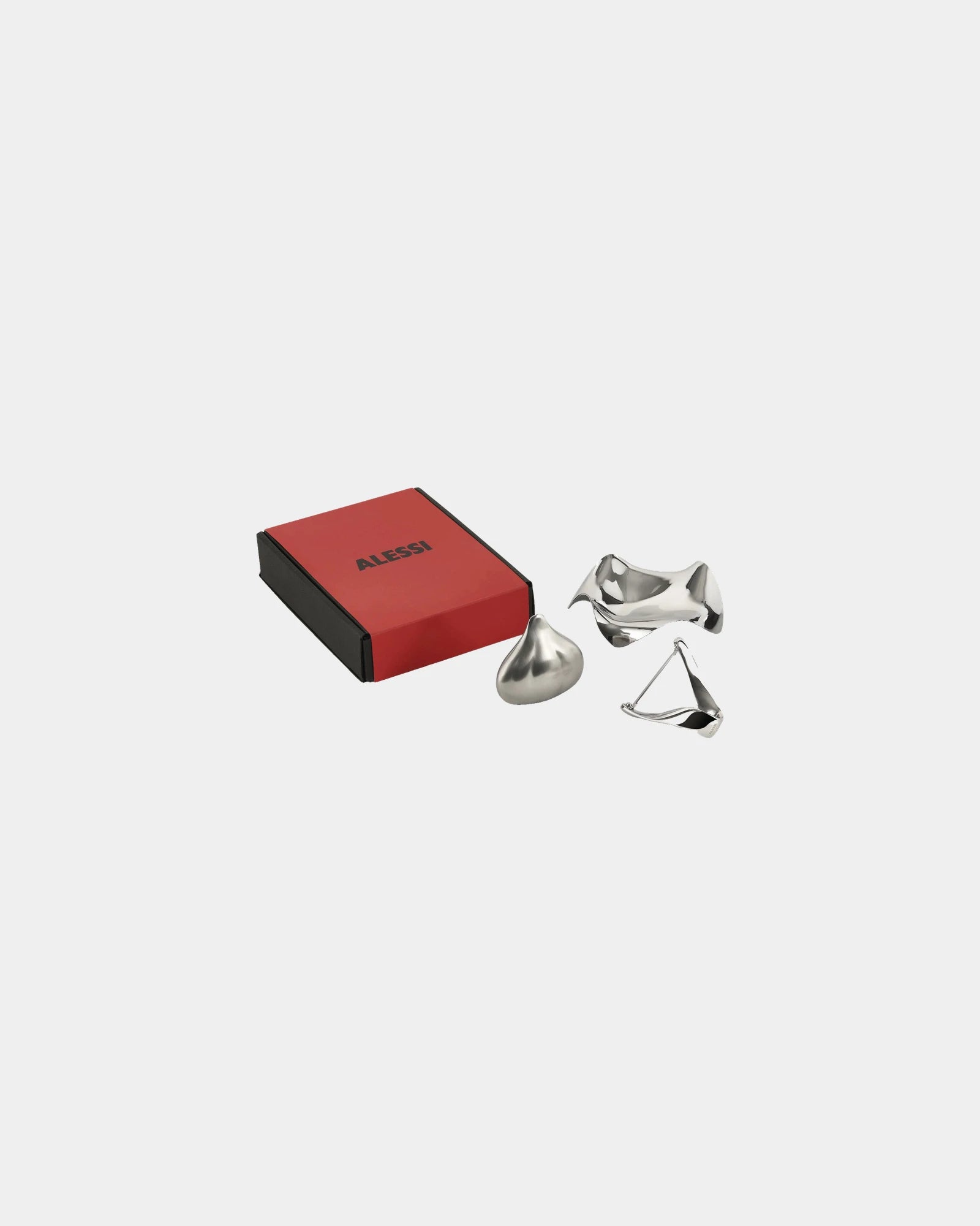 Cofanetto cucina acciaio inox Alessi da personalizzare - Rosso