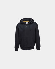 Felpa con cappuccio zip cotone 350g/m² da personalizzare - Nero-Blu Cielo