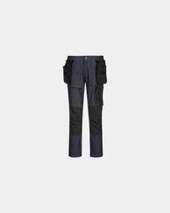 Pantaloni jeans elasticizzati tasche porta-utensili da personalizzare - Nero