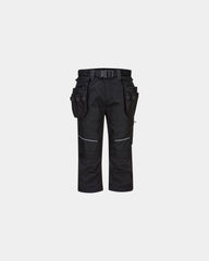 Pantaloncini Holster KX3 3/4 antistrappo da personalizzare - Nero-Blu Cielo