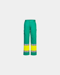 Pantalone da lavoro Hi-Vis bicolore da personalizzare - Giallo-Rosso