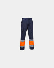 Pantalone da lavoro Hi-Vis bicolore da personalizzare - Arancione