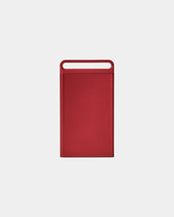 Portacarte alluminio Lexon Nomaday Card da personalizzare - Rosso scuro