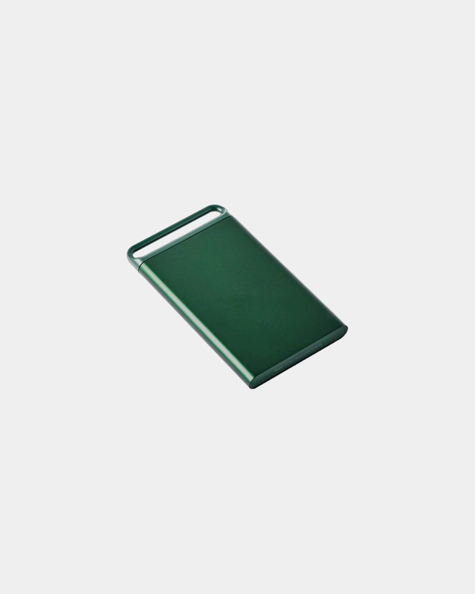 Portacarte alluminio Lexon Nomaday Card da personalizzare - Verde scuro