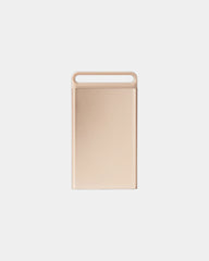 Portacarte alluminio Lexon Nomaday Card da personalizzare - Oro