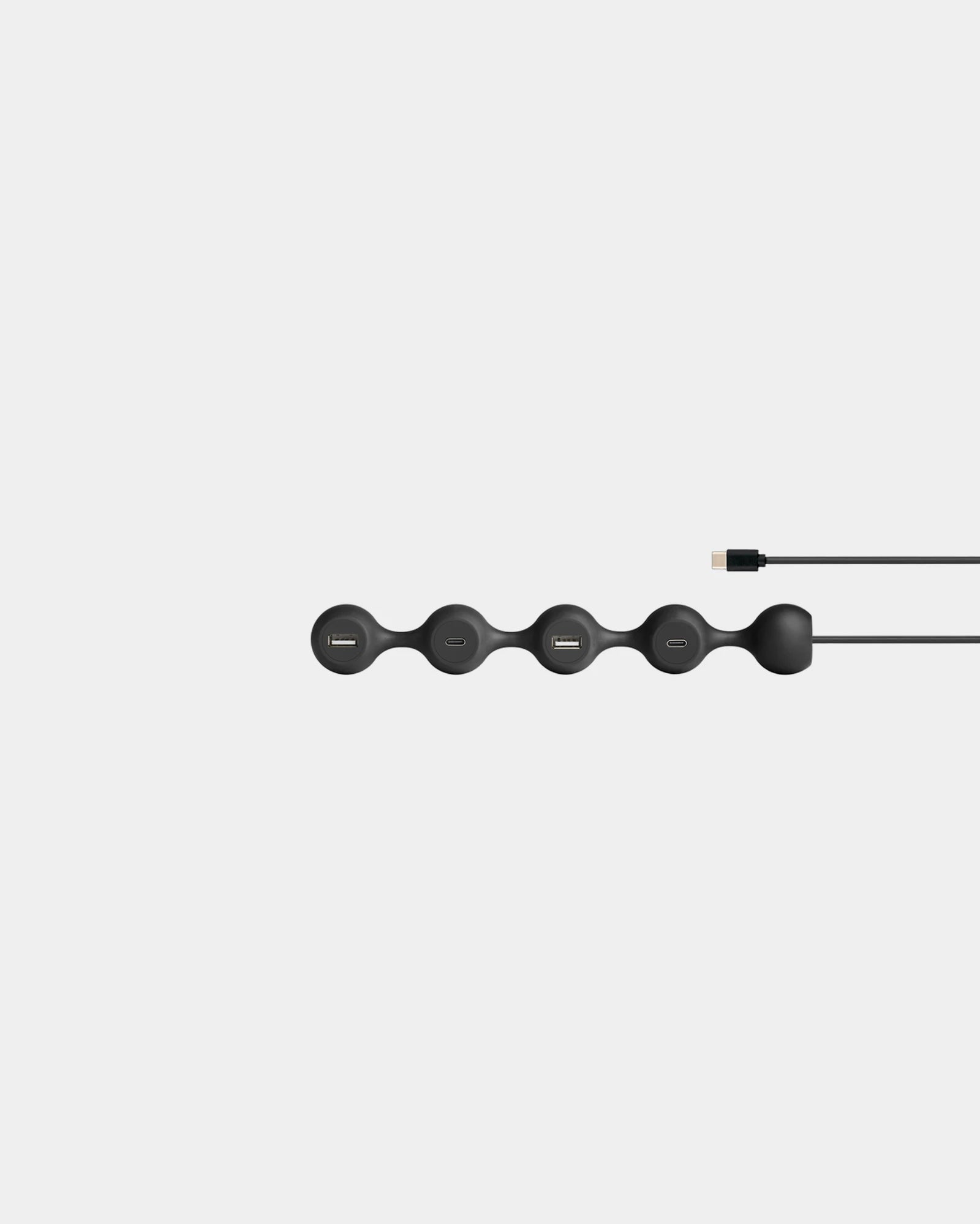 Hub USB-C Lexon Peas Hub-C da personalizzare - Nero