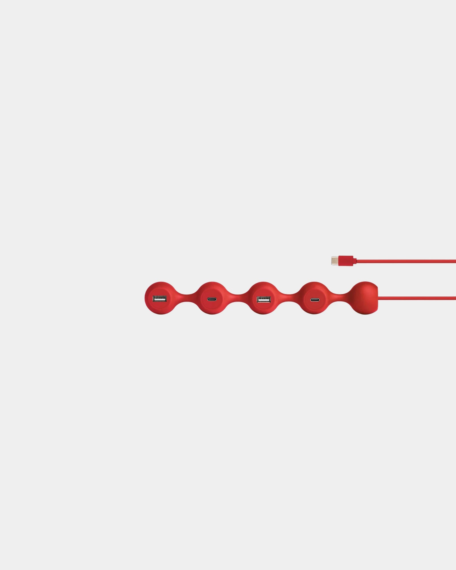 Hub USB-C Lexon Peas Hub-C da personalizzare - Rosso scuro
