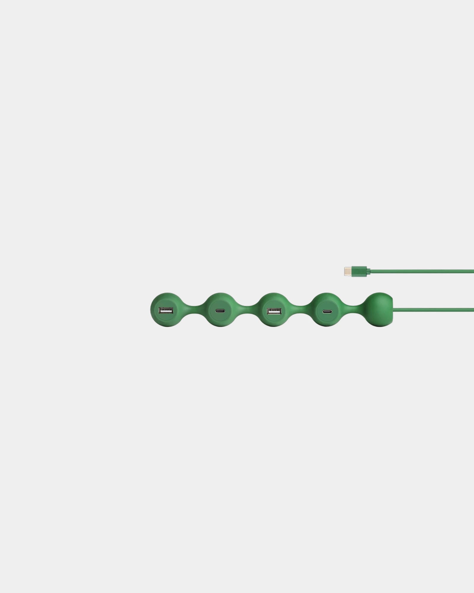 Hub USB-C Lexon Peas Hub-C da personalizzare - Verde scuro
