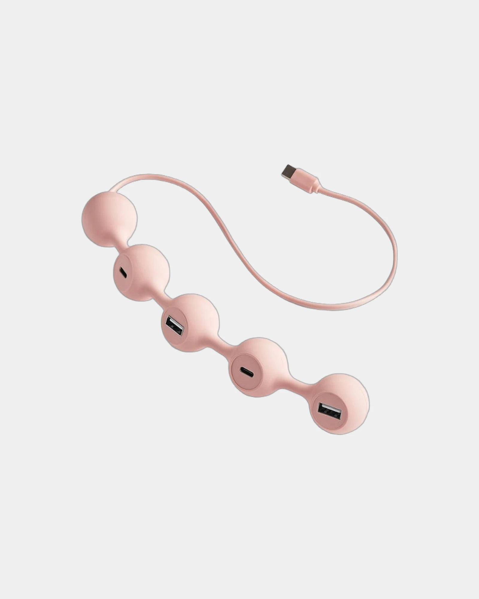 Hub USB-C Lexon Peas Hub-C da personalizzare - Rosa chiaro