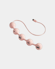 Hub USB-C Lexon Peas Hub-C da personalizzare - Rosa chiaro