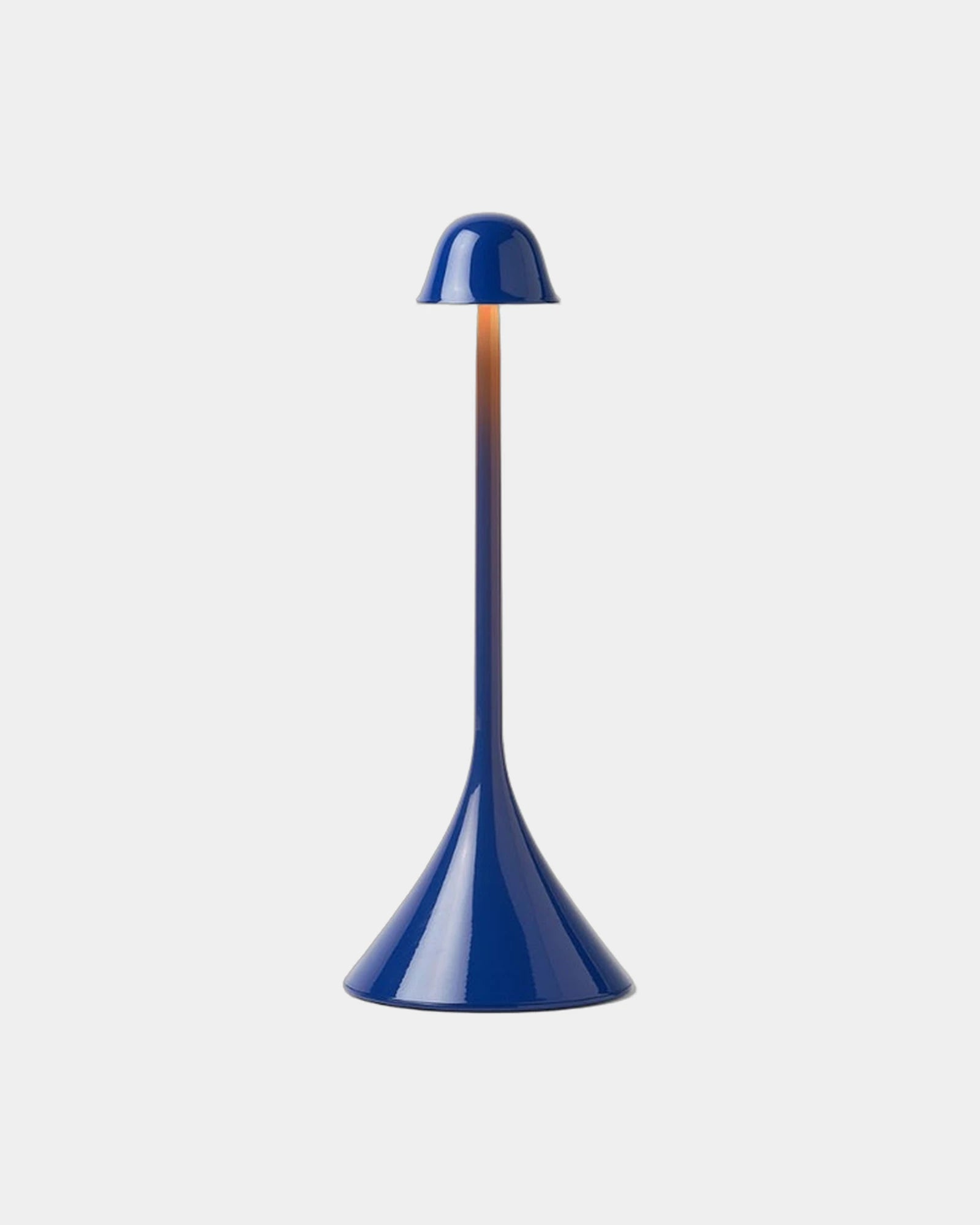 Lampada LED ricaricabile Lexon Steli S da personalizzare - Blu lucido