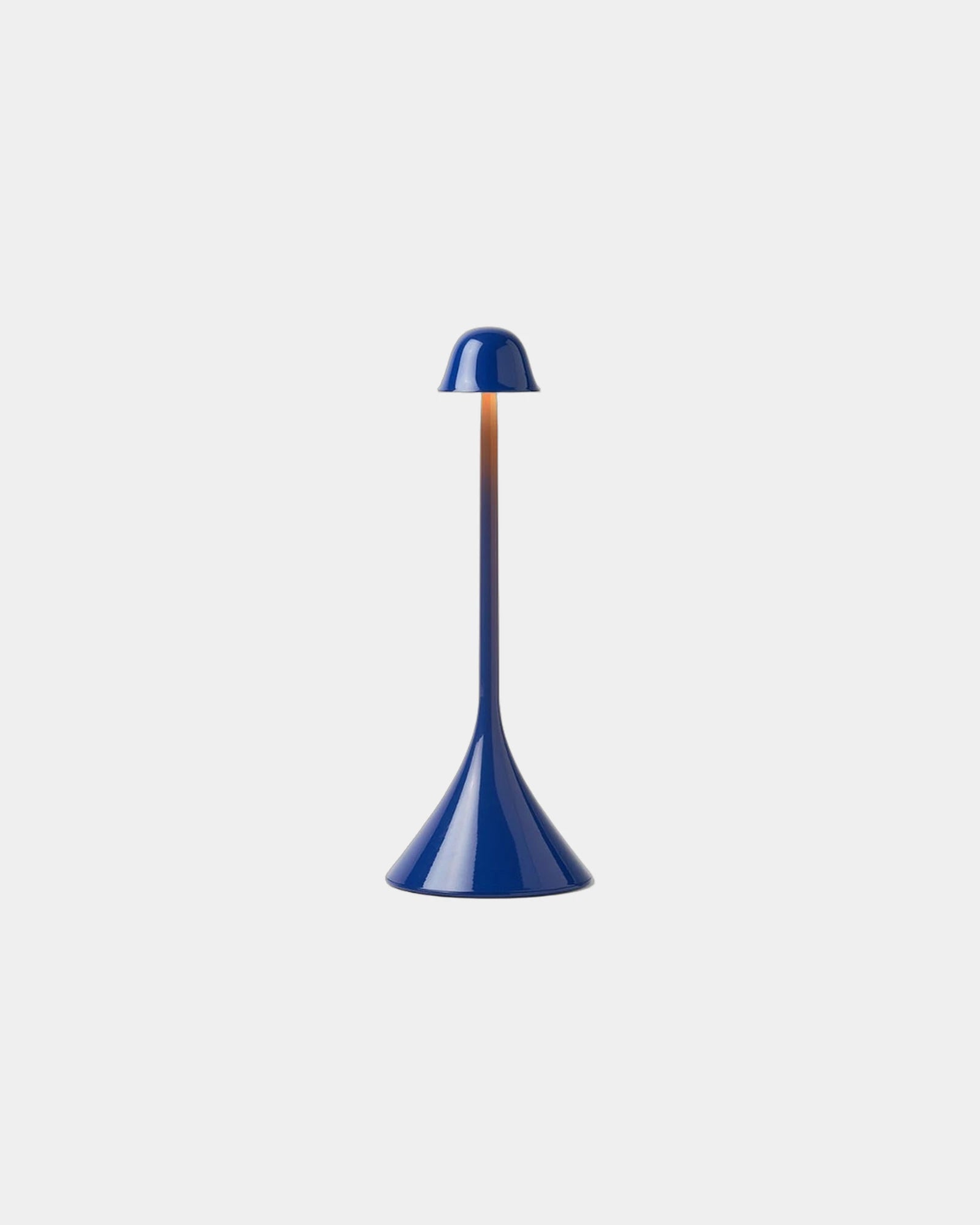 Lampada LED ricaricabile Lexon Steli S da personalizzare - Blu lucido