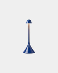Lampada LED ricaricabile Lexon Steli S da personalizzare - Blu lucido