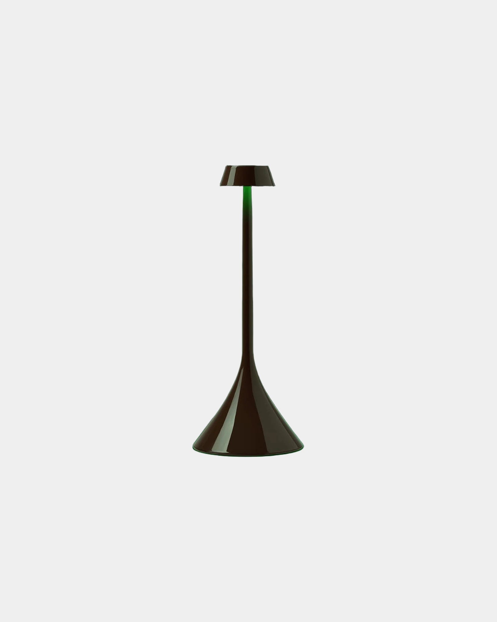 Lampada LED ricaricabile Lexon Steli S da personalizzare - Cioccolato lucido