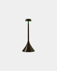 Lampada LED ricaricabile Lexon Steli S da personalizzare - Cioccolato lucido