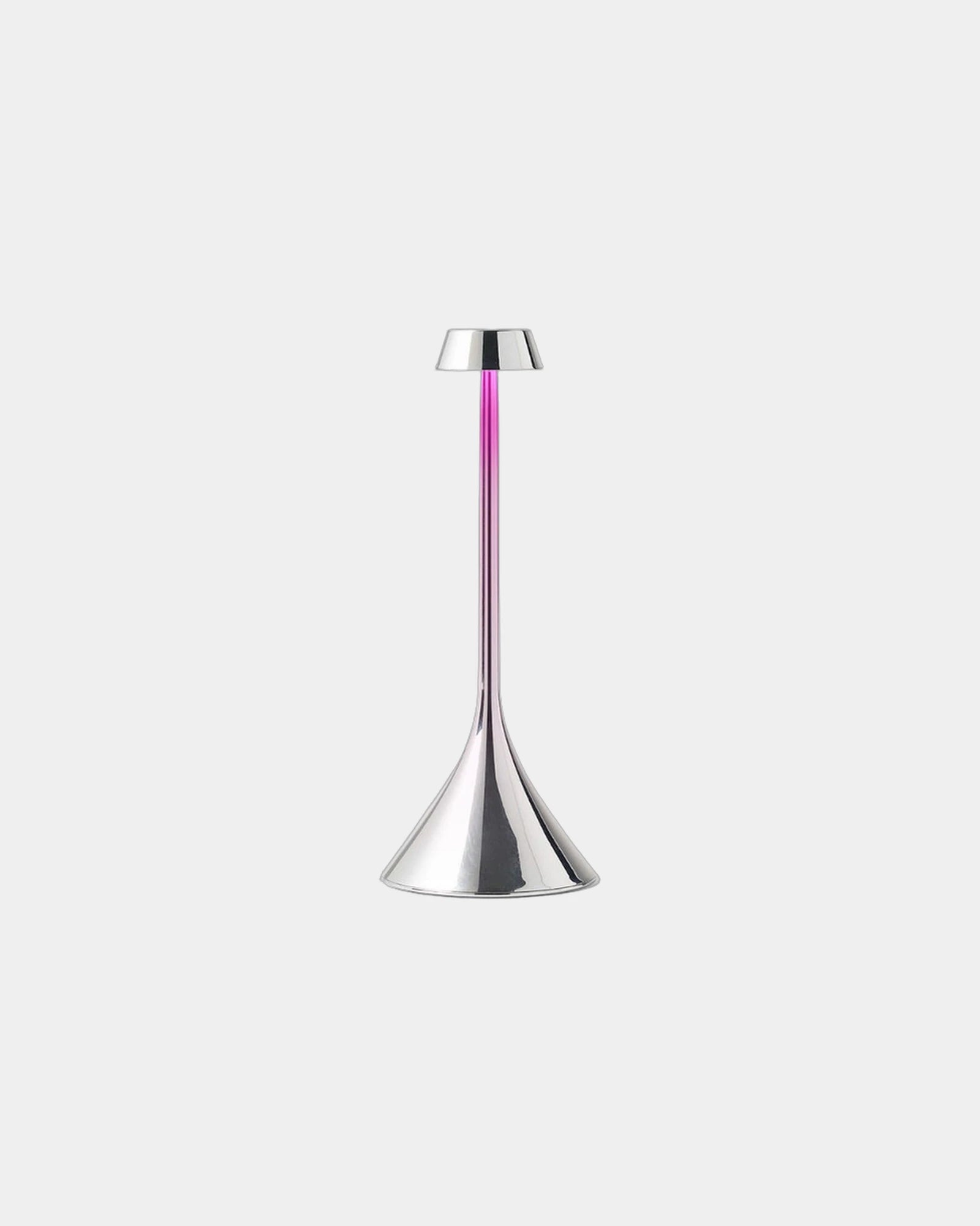 Lampada LED ricaricabile Lexon Steli S da personalizzare - Cromo metallizzato