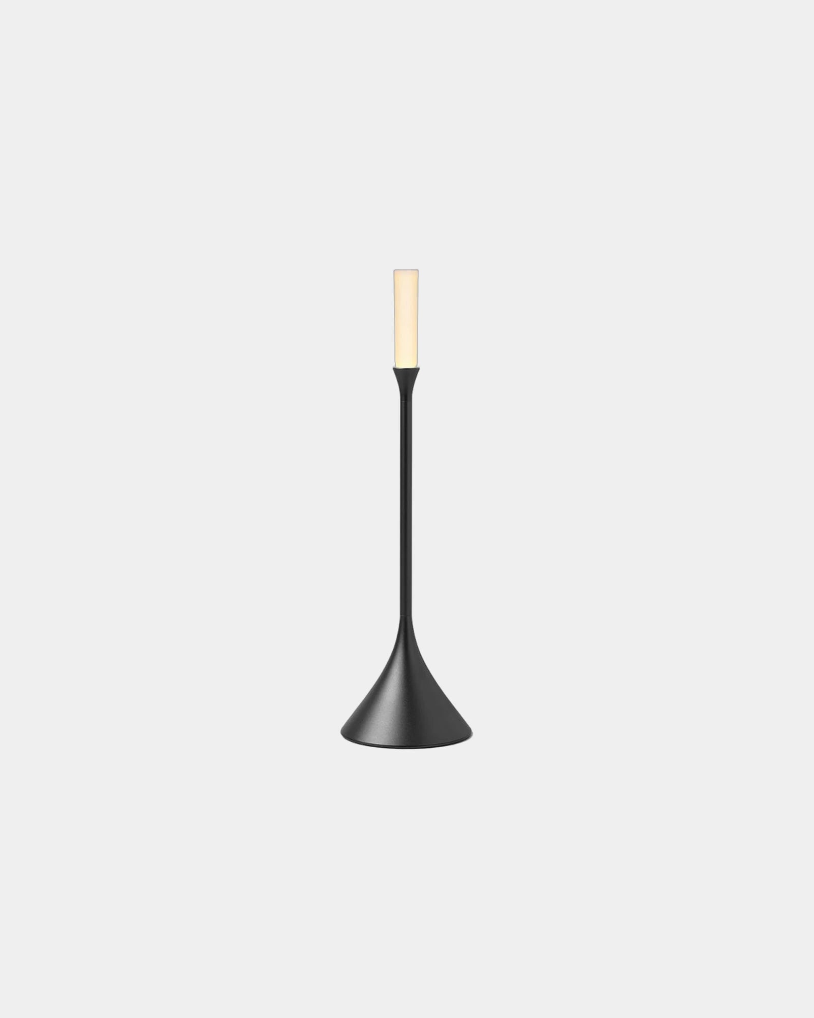 Candela LED alluminio Lexon Steli da personalizzare - Grigio canna di fucile