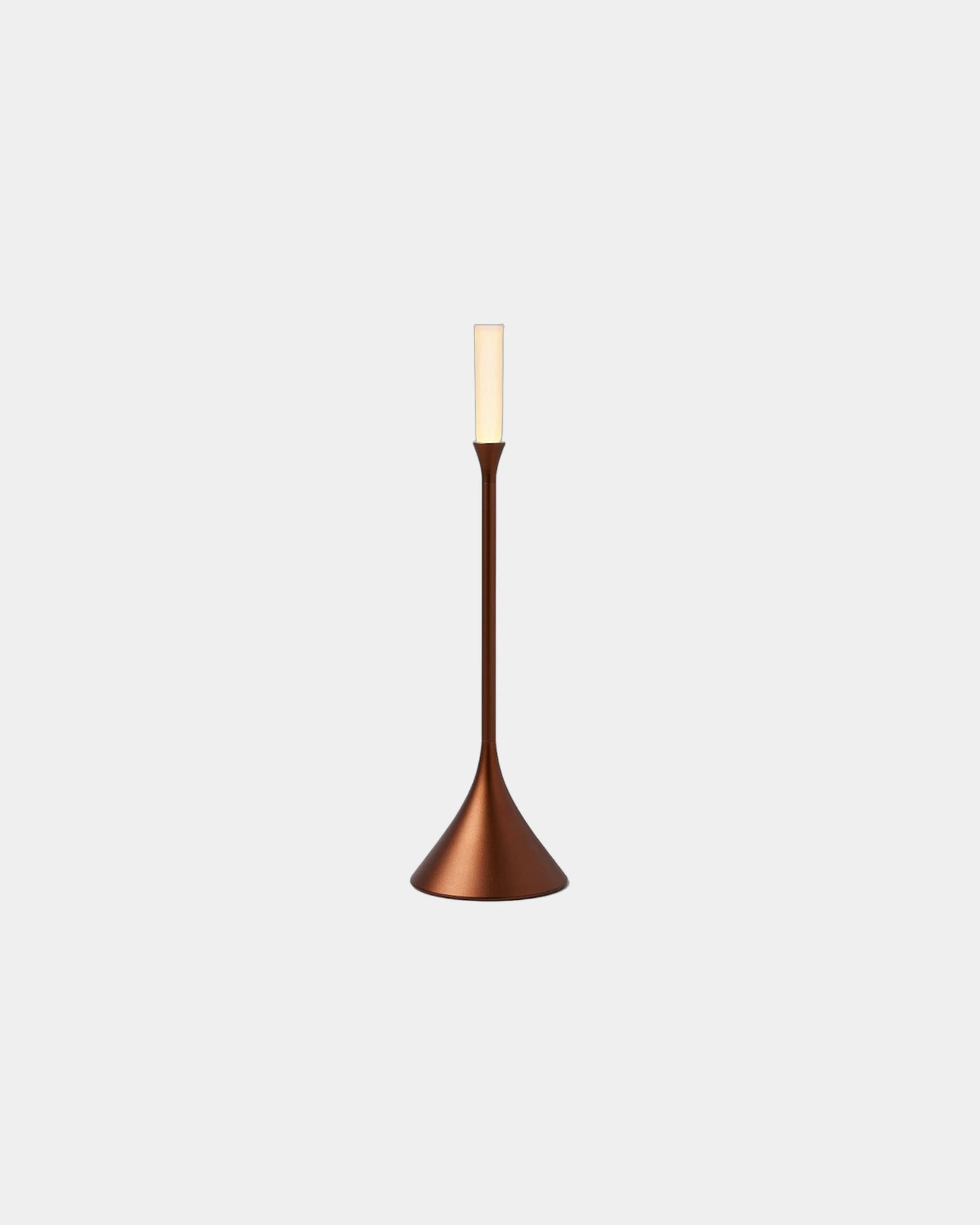 Candela LED alluminio Lexon Steli da personalizzare - Bronzo