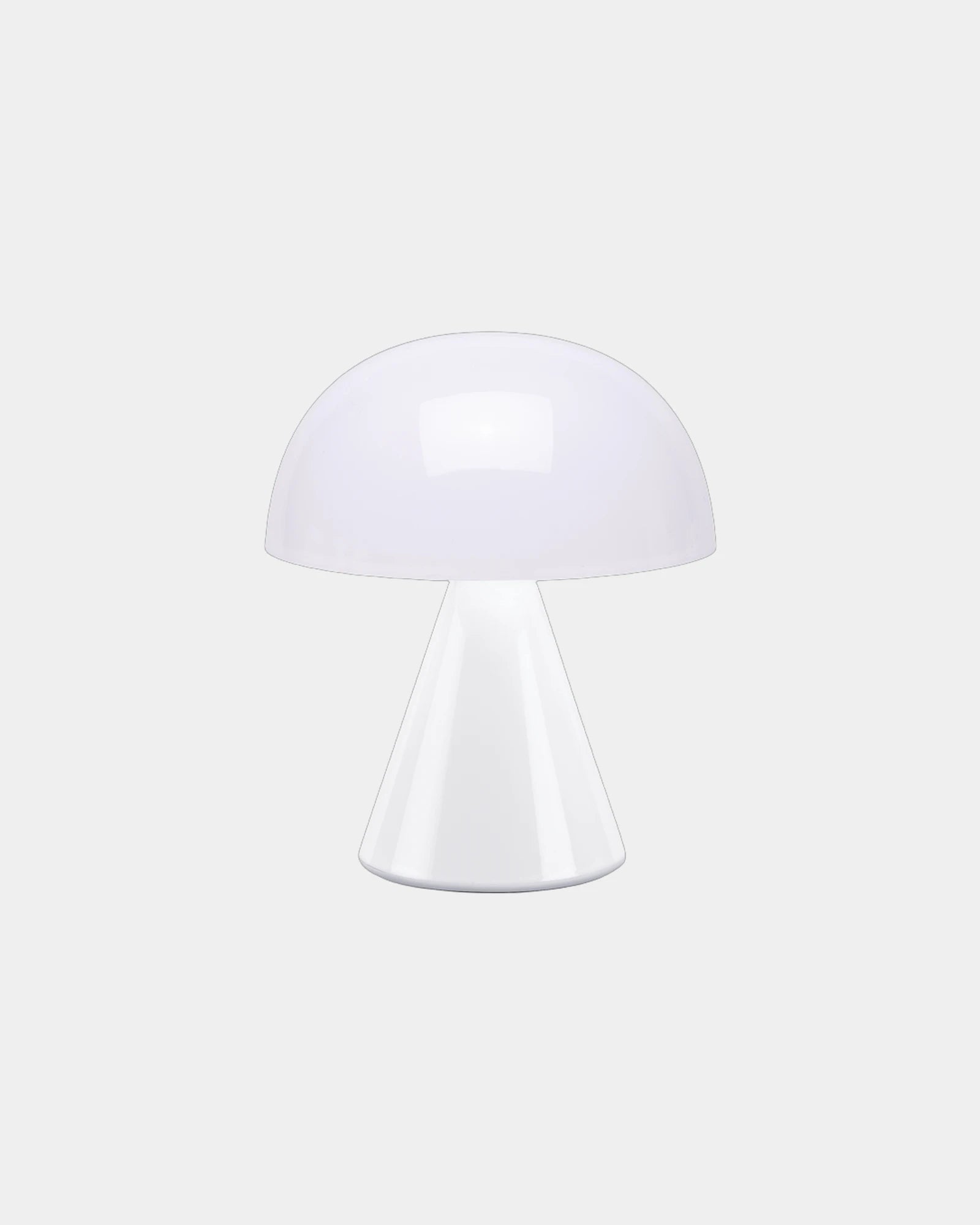 Lampada LED portatile Lexon Mina M da personalizzare - Bianco lucido