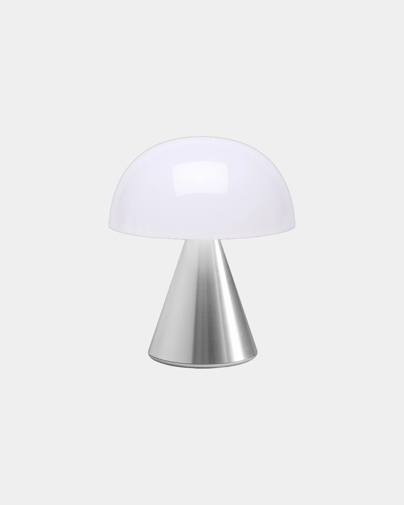 Lampada LED portatile Lexon Mina M da personalizzare - Alluminio lucido